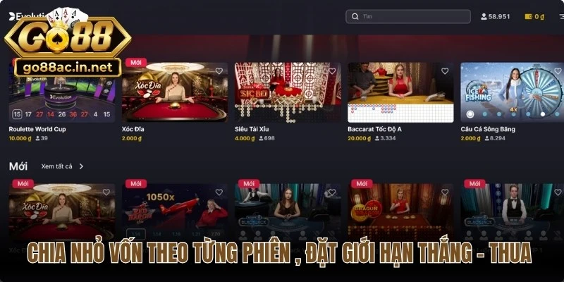 Chia nhỏ vốn theo từng phiên chơi, đặt giới hạn thắng – thua rõ ràng