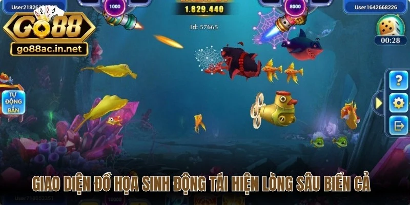 Giao diện đồ họa sinh động tái hiện lòng sâu biển cả hấp dẫn ngư thủ