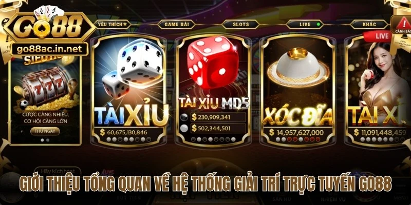 Giới thiệu tổng quan về hệ thống giải trí trực tuyến Go88