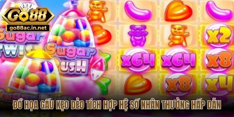 Đồ họa gấu kẹo dẻo tích hợp hệ số nhân thưởng hấp dẫnĐồ họa gấu kẹo dẻo tích hợp hệ số nhân thưởng hấp dẫn