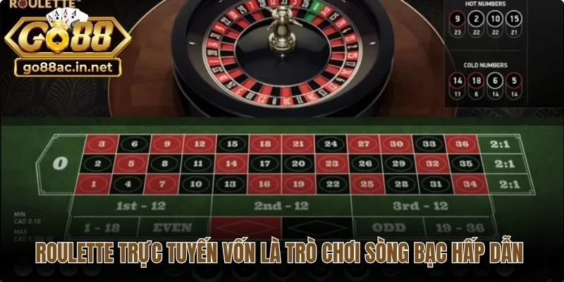 Roulette trực tuyến vốn là trò chơi sòng bạc hấp dẫn bậc nhất hiện nay